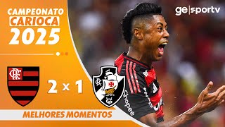 Thumbnail for FLAMENGO 2 X 1 VASCO | MELHORES MOMENTOS | CAMPEONATO CARIOCA 2025 | ge.globo