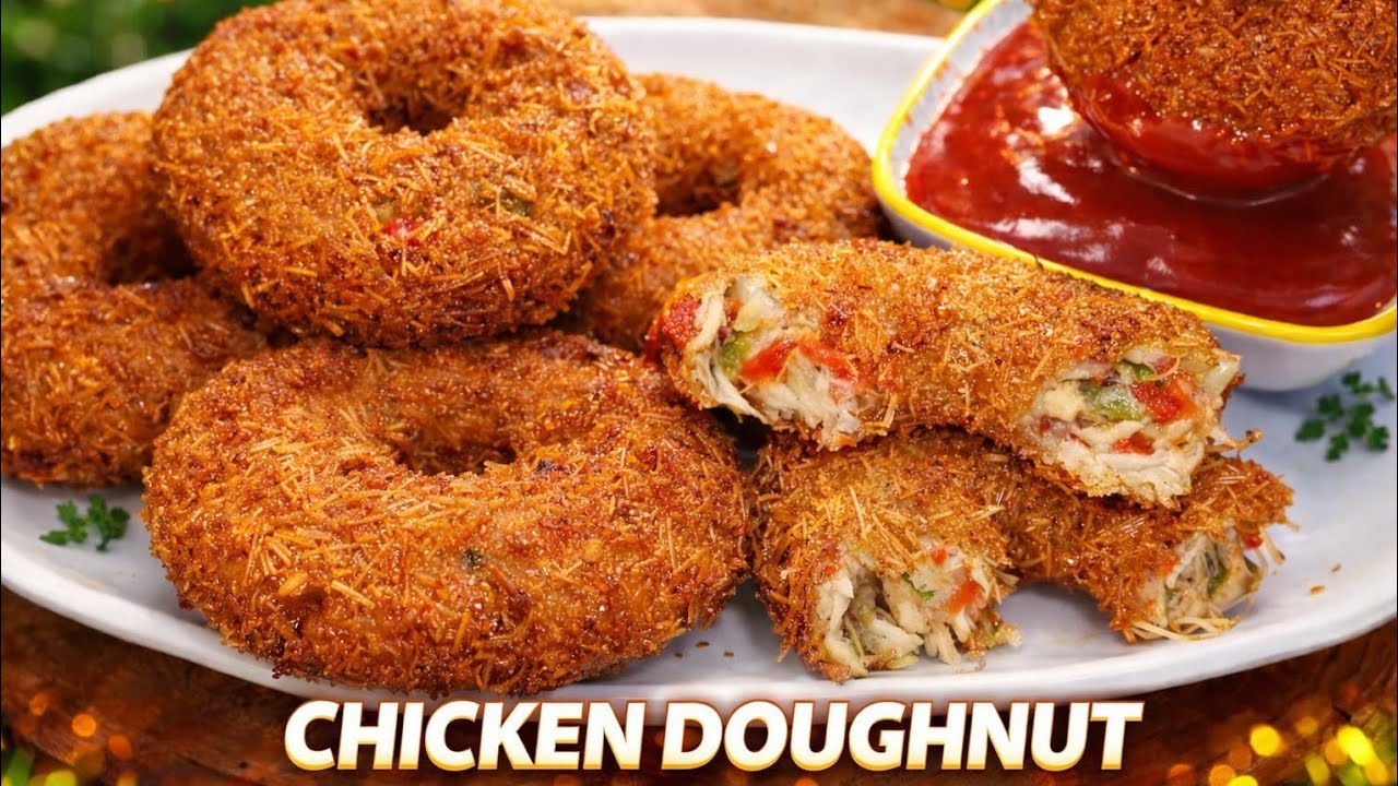 Ramzan Special Russian Chicken Donut Recipe| मज़ेदार रशियन चिकन डोनट्स बनाए स्टोर करके रखे महीने भर 