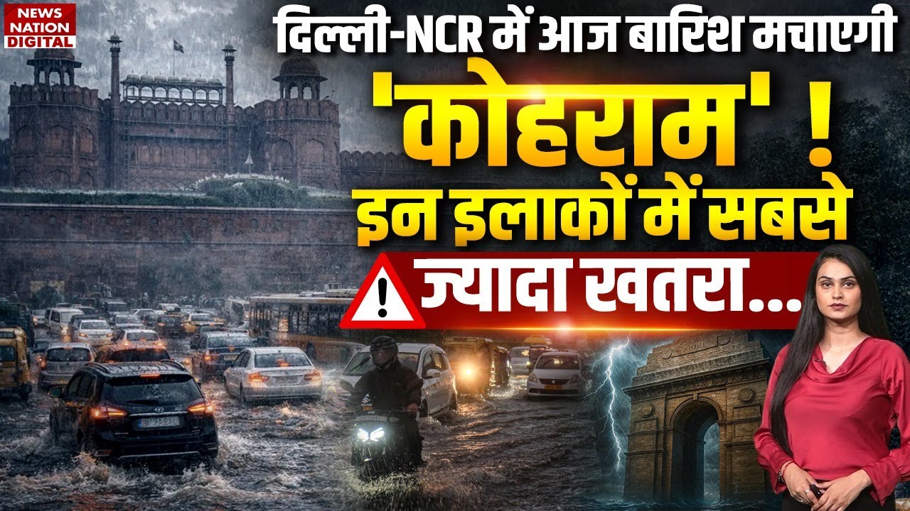 Delhi NCR में आज Heavy Rain मचाएगी कोहराम, IMD ने दिया Yellow alert ...