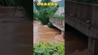Shocking Bridge Collapse During Heavy Flood | Real Disaster Footage 2025