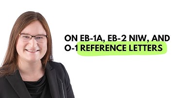 On EB-1A, EB-2 NIW, and O-1 reference letters