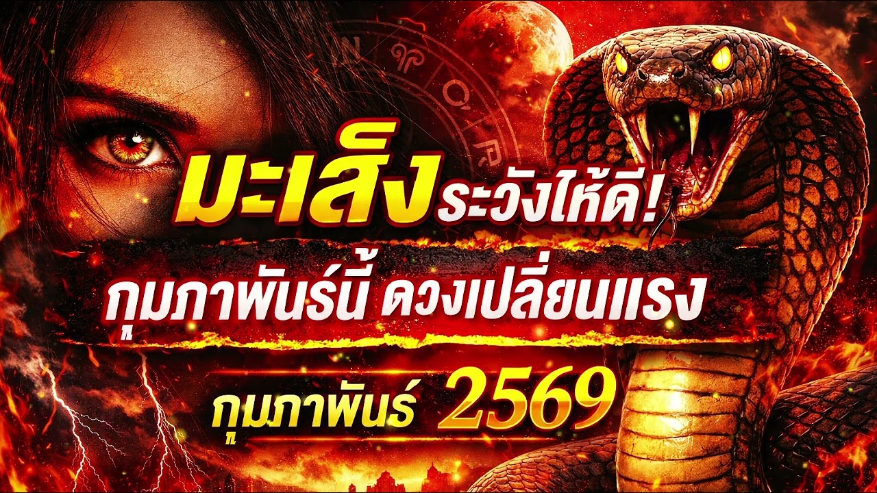 ดูดวงปีมะเส็ง เดือนกุมภาพันธ์ 2569 ดวงเปลี่ยนแรง ลางบอกเหตุชัด ใครไม่ฟังอาจพลาดครั้งใหญ่