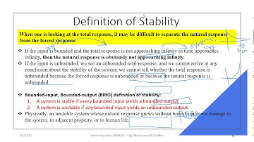03 Stability of Control Systems   Part 1