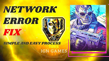 CALL OF DUTY | WARZONE | NETWORK ERROR FIX