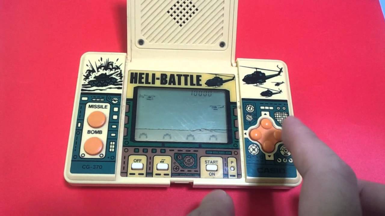 HELI-BATTLE» CASIO CG-370 jeu LCD portable 1987 EUR 56,92 - FR