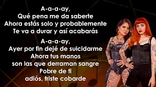 Video thumbnail of "Mon Laferte, Gloria Trevi - La Mujer (Letra/Lyrics)"