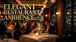 Elegant Restaurant Ambience | 2 Hours of Warm Dining Background Sounds