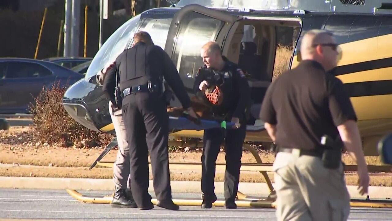 WATCH: K-9 officer airlifted to hospital after being shot during police ...