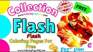 Flash Coloring Pages Flash Colouring Pages FREE 4 All Ages