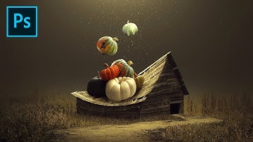 Pumpkin Falls Photoshop Manipulation Tutorial Processing