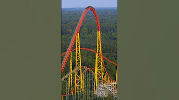 This Roller Coaster Was TOO EXTREME Intimidator 305 Shorts Rollercoaster 