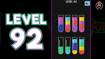 Water Color Sort Level 92 Solution