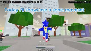Sonic The Hedgehog JJS Moveset Showcase!