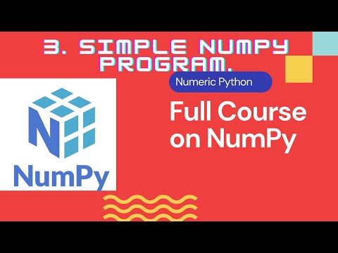 3 Simple NumPy Program in Jupyter notebook