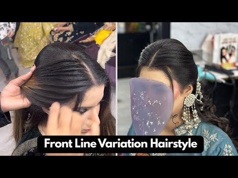 Front Line Variation Hairstyle | Stylish Front Panel Lines Tutorial