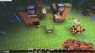My Minecraft on / off button circuit