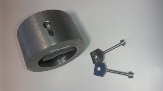 Custom design padlock. It is impossible to open without the key!
