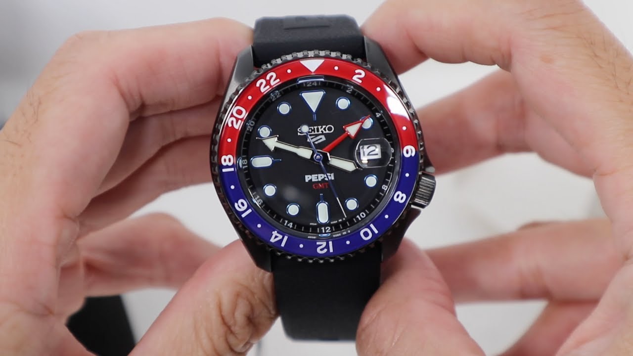 Seiko 5 Sports SKX Series GMT PEPSI® Limited Edition #SSK047K1