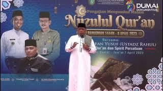 LUCU DAN BERMUTU, TAUSIAH USTADZ IRFAN YUSUF ( USTADZ RAHUL ) DI DUMAI ISLAMIC CENTER