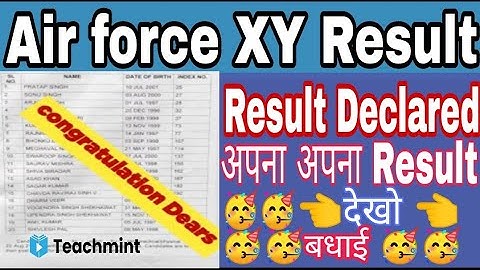 Air Force Result Date 2021/Indian Airforce group x and y Result/cutoff and result date/ Teachmint