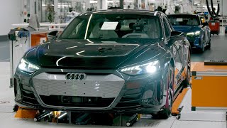 Audi e-tron GT 2021 - PRODUKTIONSANLAGE in Deutschland (So wird es hergestellt)