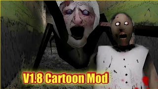 الجدة جراني آخر تحديث مود الكرتون رسوم متحركة 🤯 Granny V1.8 Cartoon Mod gameplay screenshot 3