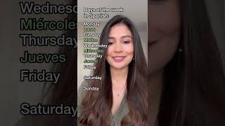 Language: Days of the week in Spanish // Dias de la semana en Español 📅