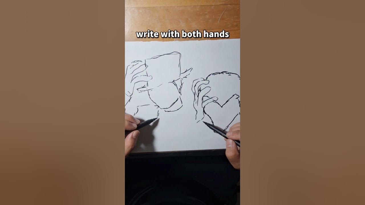 Write with both hands youtube