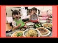 【パパ手作りチャーハン!】ゆうひなたの中華晩ご飯【ひーちゃん急成長シーンあり☺️】【ちびっこモッパン】