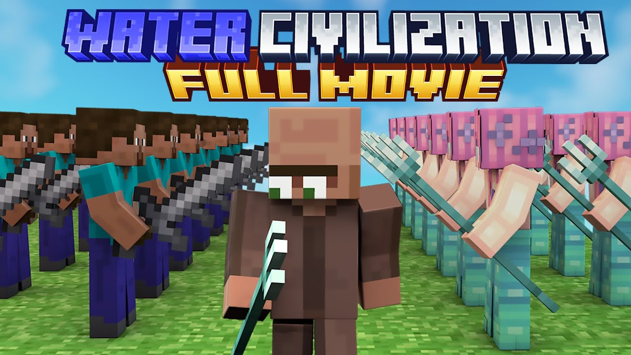 Minecraft but I survive in WATER CIVILIZATION [FULL MOVIE] - YouTube