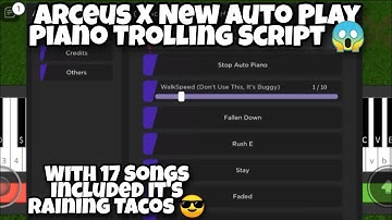 Arceus X New Auto Play Piano Trolling Script 😱