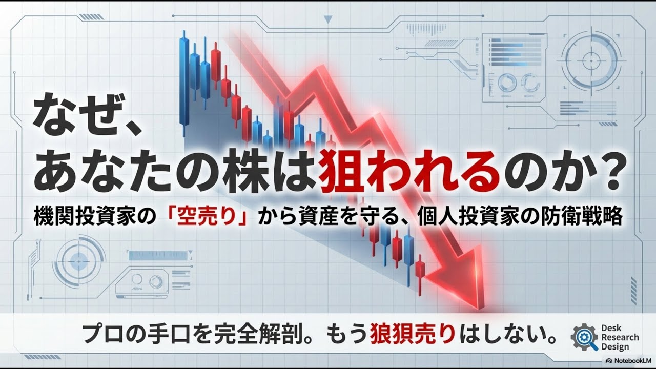 空売りヘッジファンドから資産を守る防衛戦略】：包括的ヘッジ手法とリスク管理の極意｜Desk Research Design