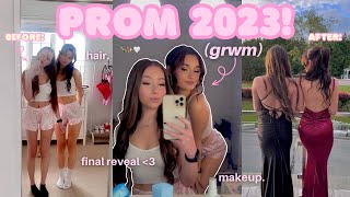 SENIOR PROM 2023 🍾👩🏼‍🎓 get ready with me *pure chaos*