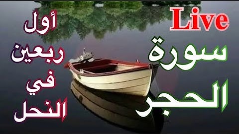 البث الحي يوميا سورة الحجر و اول ربعين من النحل