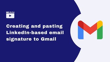 Creating and pasting LinkedIn-based HTML signature to Gmail