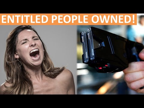 entitled-people-owned!-karen-get-tasered-for-snatching-a-girl's-face-mask!