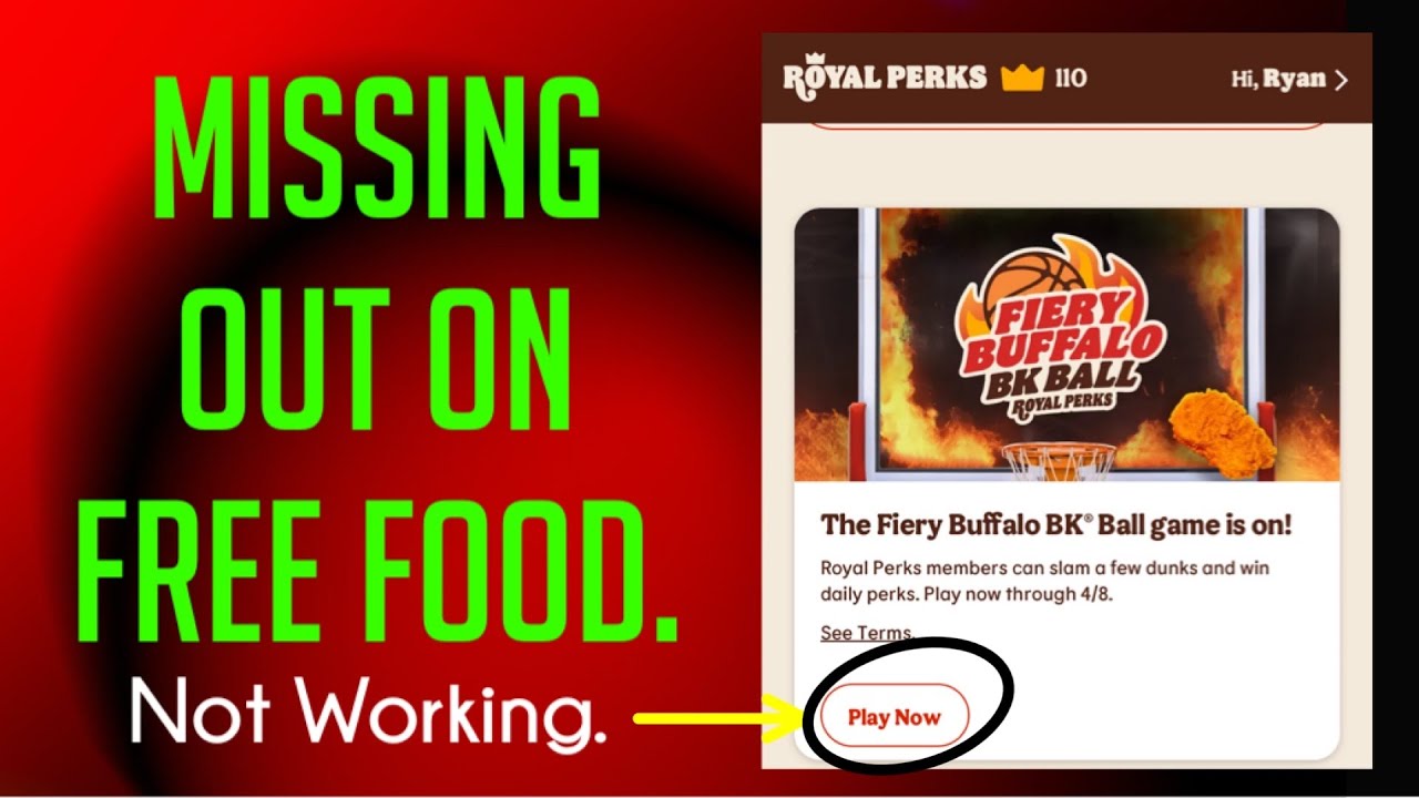 Fiery Buffalo BK Ball Burger King Game Is Not Working! Fix? - YouTube