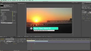 After Effects Tutorial: Rending An Alpha Channel