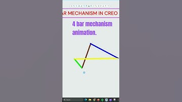 4 bar mechanism animation #proengineer #solidworks #animation #theory_of_machine #shorts#catia