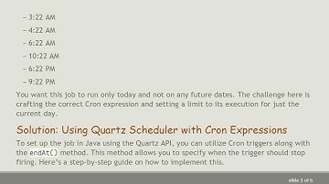 Running a Quartz Job Just for the Current Day using Cron Expressions in Java