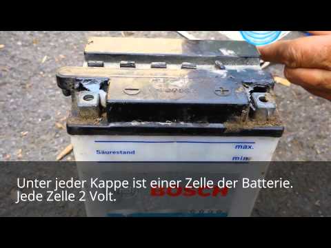 Video: So Fügen Sie Der Batterie Destilliertes Wasser Hinzu