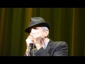 ANTHEM, PORTLAND, LEONARD COHEN, DEC 8, 2010