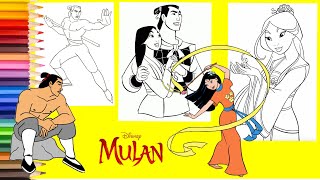 Coloring Disney Mulan Cri-kee & Shang - Coloring Pages Coloring Disney Mulan Cri-kee & Shang - Coloring Pages