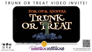 Halloween Trunk or Treat Invite - CUSTOMIZE THIS INVITE