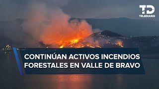 Incendio forestal arrasa bosque &#39;Velo de Novia&#39; en Valle de Bravo