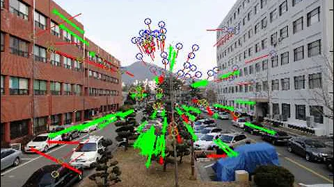 Principal point camera estimation using optical flow