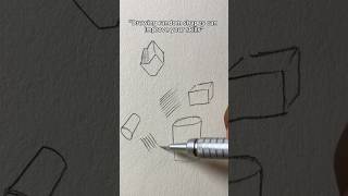 Drawing random shapes can improve your skills