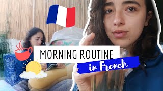 MY MORNING ROUTINE IN FRENCH 🇫🇷 & how to use FRENCH PRONOMINAL VERBS! French vlog with subtitles