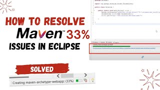 How to solve maven issues in eclipse #maven #eclipse