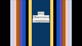 Updated: 2023 Observance Compliation Video